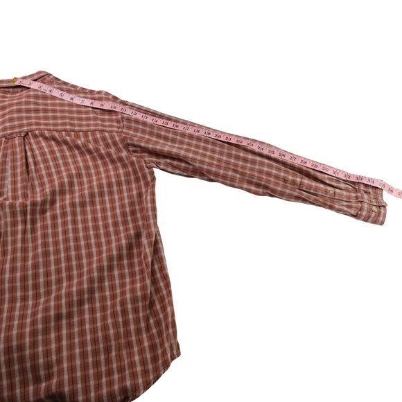 Columbia Authentic Issue Mens M Plaid Long Sleeve Shirt Vintage Y2K - Picture 11 of 12